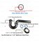 Ez-Fluid 1-1/2in Heavy Duty 17GA Brass P-TRAP w/ Brass Nuts Drain Chrome Plated EZP112112 - alternate 2